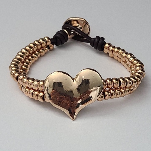 ONE HEART - Bohemian Bracelet - Gold Plated - Picture 2 of 11